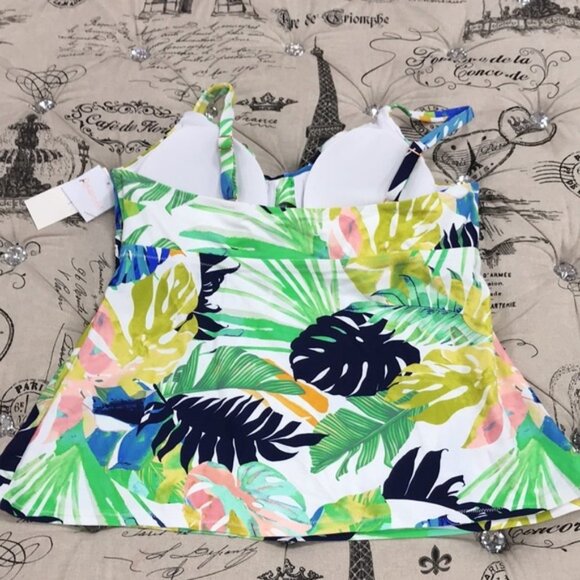 Host Pick Raisins Curve Palm Springs Aries Tankini Swim Top - Picture 5 of 9